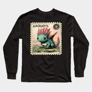 Axolotl Stamp Long Sleeve T-Shirt